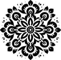 mandala, minimalistische en gemakkelijk silhouet - vector illustratie