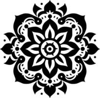 mandala - minimalistische en vlak logo - vector illustratie