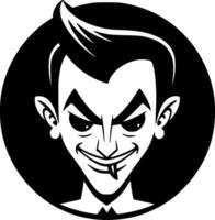 vampier - minimalistische en vlak logo - vector illustratie