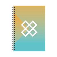 geïsoleerd mockup notebook vector ontwerp