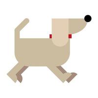 schattige kleine hond mascotte pictogram vector