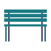 park stoel forniture geïsoleerde icon vector