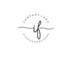 eerste als vrouwelijk logo schoonheid monogram en elegant logo ontwerp, handschrift logo van eerste handtekening, bruiloft, mode, bloemen en botanisch met creatief sjabloon. vector