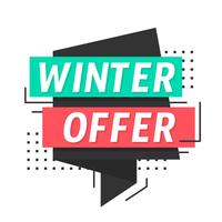 Winteraanbieding vector