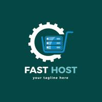 cyber hosting bedrijf logo vector