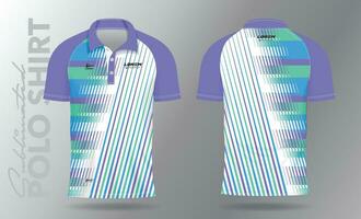 zacht kleur sublimatie polo overhemd mockup sjabloon ontwerp voor badminton Jersey, tennis, voetbal, Amerikaans voetbal of sport uniform vector