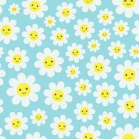 schattig bloemen tekenfilm patroon. ontwerp voor behang, omhulsel papier, achtergrond, kleding stof. vector