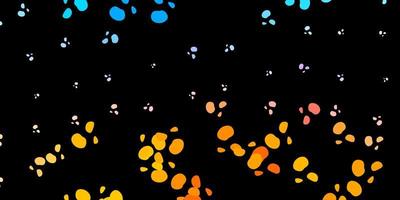 donkerblauw geel vector sjabloon met abstracte vormen