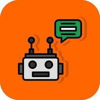 Chatbot vector icoon ontwerp