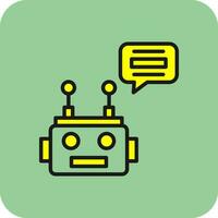 Chatbot vector icoon ontwerp