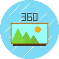 360 beeld vector icoon ontwerp