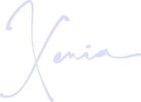 handtekening serie X ontwerp illustratie vector