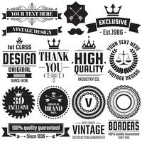 Vintage Retro Vector Logo voor banner