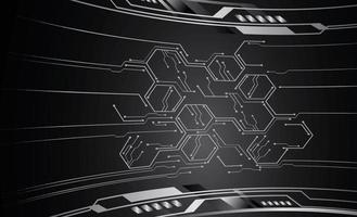 cyber circuit toekomstige technologie concept achtergrond vector