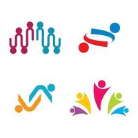gemeenschapszorg logo afbeeldingen ontwerp vector
