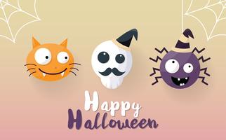 Halloween achtergrond Vector achtergrond voor banner, poster, flyer