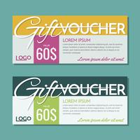 Gift Voucher Vector achtergrond voor banner