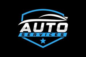 auto garage premium concept logo ontwerp vector