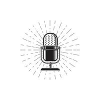 podcast vector pictogram ontwerp illustratie