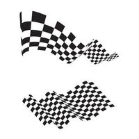 race vlagpictogram, eenvoudig ontwerp race vlag logo sjabloon vector