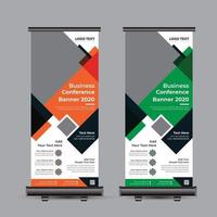 zakelijke conferentie roll-up banner vector