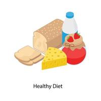 gezonde voeding concepten vector