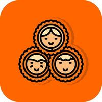 Eskimo familie vector icoon ontwerp