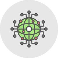 globaal netwerk vector icoon ontwerp