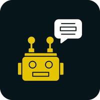 Chatbot vector icoon ontwerp