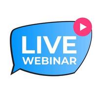 live webinar teken pictogram vectorillustratie vector