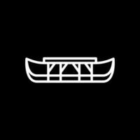 Eskimo kajak vector icoon ontwerp