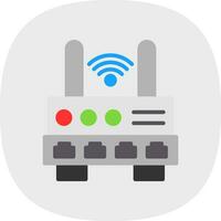 Wifi router vector icoon ontwerp