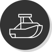 speelgoed- boot vector icoon ontwerp