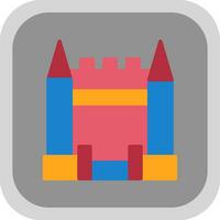 opblaasbaar kasteel vector icoon ontwerp