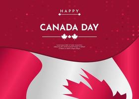 canada day viering achtergrond met esdoornblad ontwerp vector