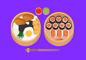 Bento Box vectorillustratie vector