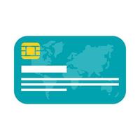 geïsoleerde creditcard vector ontwerp