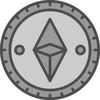 ethereum munten vector icoon ontwerp