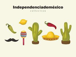 onafhankelijkheid dag Mexico toerist partij vakantie patroon achtergrond illustratie traditioneel Mexicaans vector