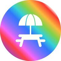 camping tafel vector icoon