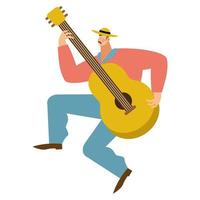 man gitaar spelen vector