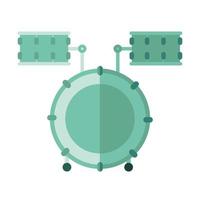 drumstel instrument pictogram vector ontwerp