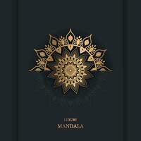 luxe helling gouden mandala ontwerp vector