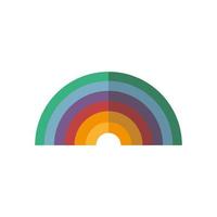 regenboog pictogram geïsoleerd vector ontwerp