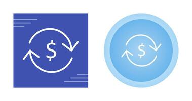 valuta wisselen vector pictogram