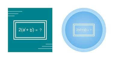 oplossen formule vector icoon