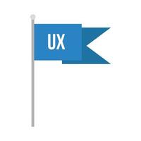 ux vlag van webdesign vectorillustratie vector