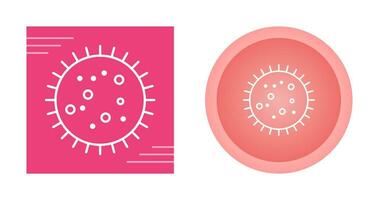 bacterie in glijbaan vector icoon