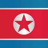 vlag van noord-korea land communistische rode ster leger sovjet unie symbool pictogram logo vector