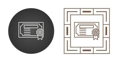 certificaat vector pictogram